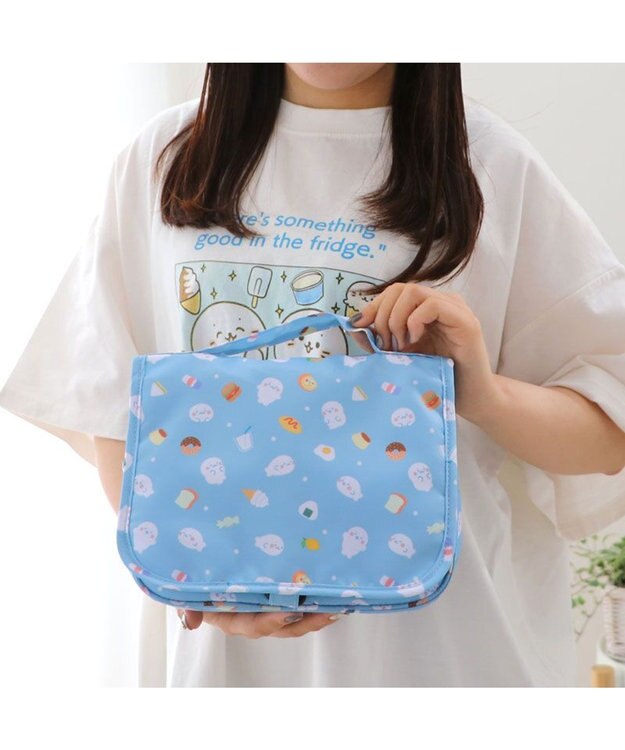 Mother garden しろたん トラベルポーチ 《食いしん坊柄》 食いしん坊柄