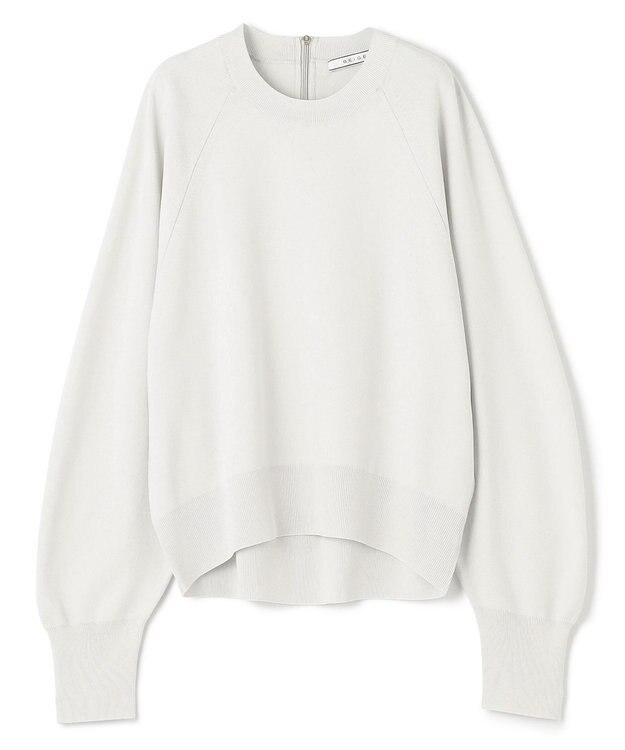 BEIGE， 【洗える】LAURA / ドライタッチバックジップニット L.Sage