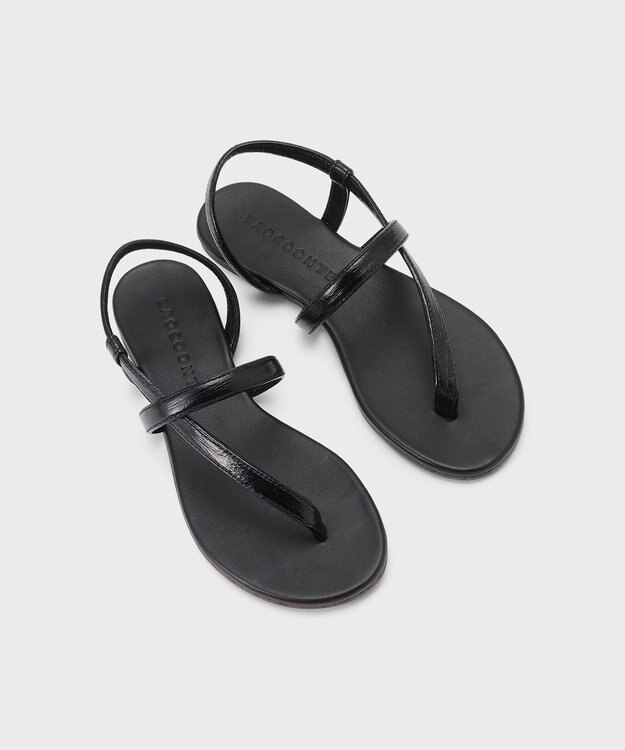 GRACE CONTINENTAL LAOCONTE クロスサンダル ブラック