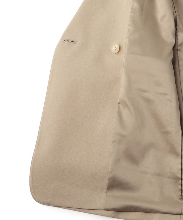 UNFILO ウールライク ダブルブレスト ジャケット ベージュ