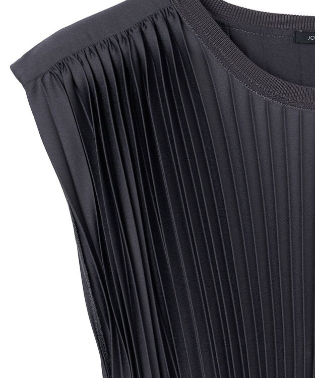 JOSEPH ニットウィーブプリッセ　ドレス Smoke