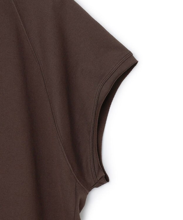 UNFILO L ライトウェイト スリーブレス スウェット ブラウン