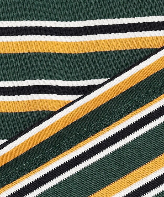 J.PRESS YORK STREET 【UNISEX】ベーシックボーダー Tシャツ ダークグリーン系2