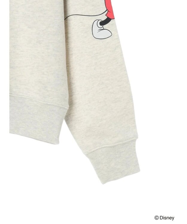 Green Parks ミッキーマウス・クラブ／袖アート裏毛プルオーバーⅡ Gray Mixture