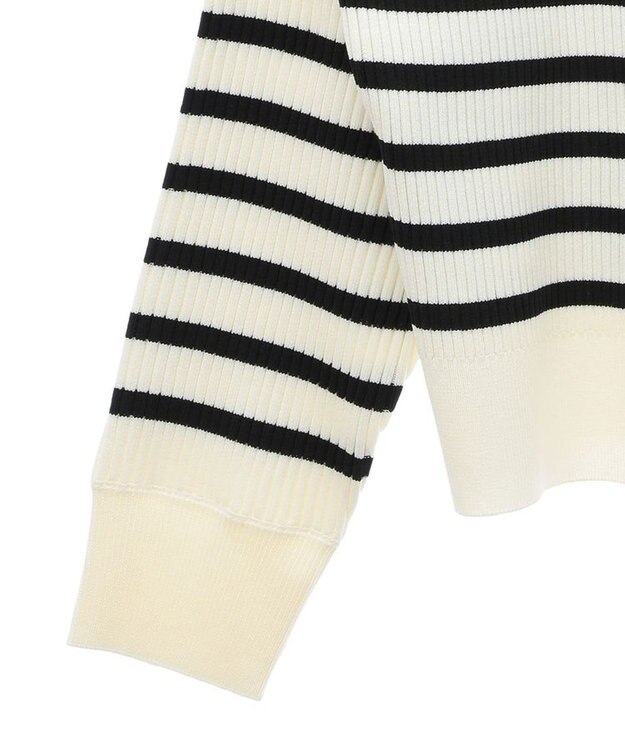 Green Parks ＺＩＰ付きニットカーディガン Border