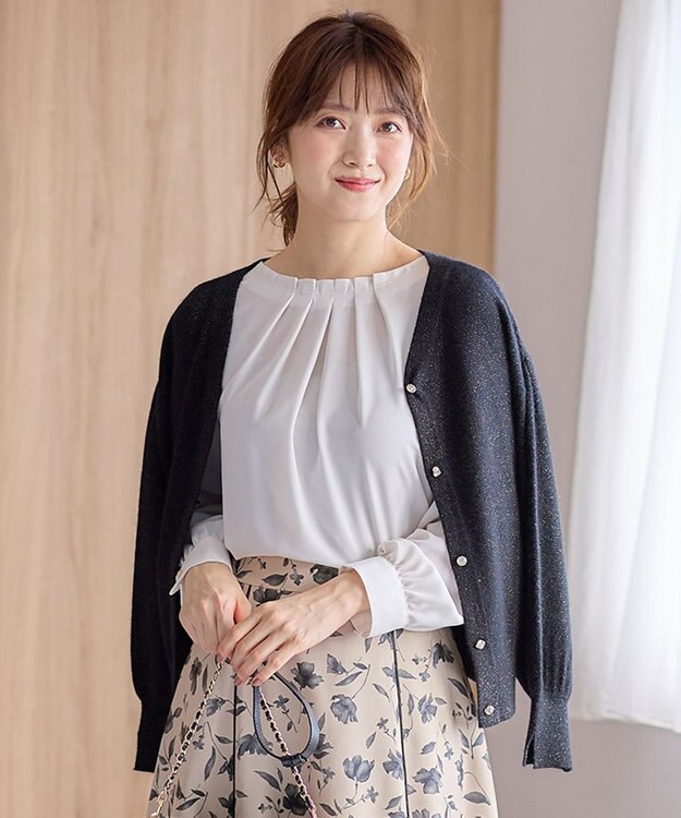 ANY SIS 【2WAY】ウールブレンド ニット ブラック