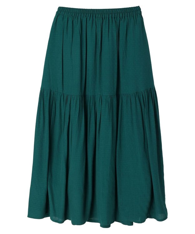 AMERICAN HOLIC ティアードギャザースカート Green