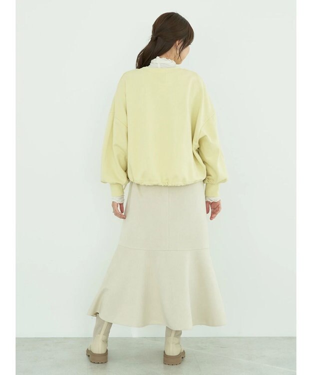 earth music&ecology シアータートルネックプルオーバー Ivory