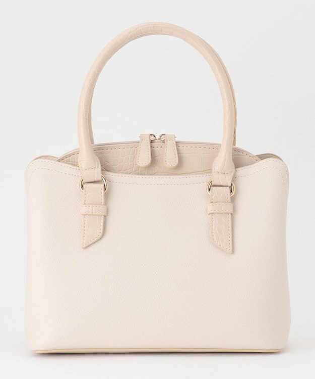 ANY SIS 【美人百花7月号掲載】レディノーブルスクエアブガッティ バッグ アイボリー