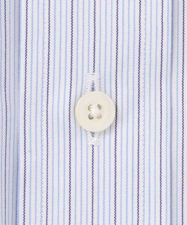 J.PRESS MEN 【PREMIUM PLEATS / 形態安定】BROADジャーミンストライプシャツ / レギュラー サックスブルー系1