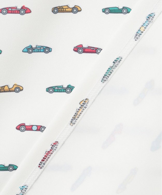 23区GOLF 【MEN】レーシングカープリント 半袖ポロシャツ ホワイト系5