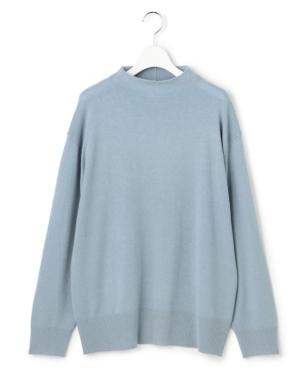 J.PRESS YORK STREET 【WOMEN】ベーシックハイゲージニット サックスブルー系