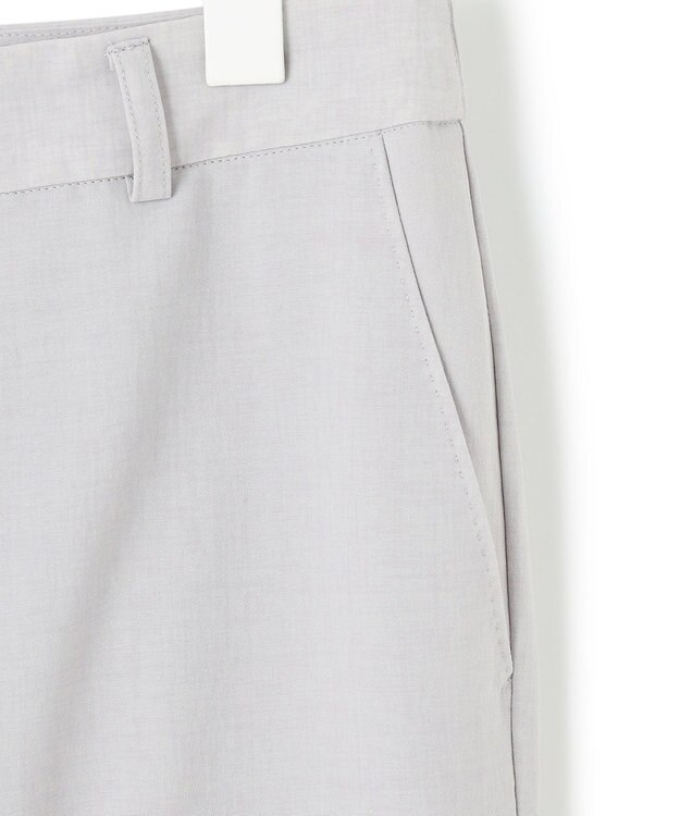 ICB L 【接触冷感・速乾・防シワ・洗える】 レーヨンライクトロ スティックパンツ ライトグレー系