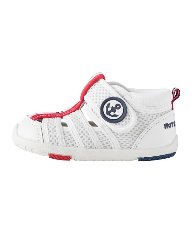 MIKI HOUSE HOT BISCUITS 【13-16cm】 ダブルラッセル ウォーターベビーサンダル 白