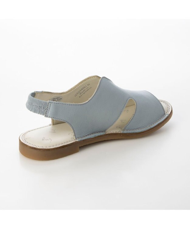 ing <ing>【サスティナブルシリーズ】サイドオープンサンダル ライトブルー