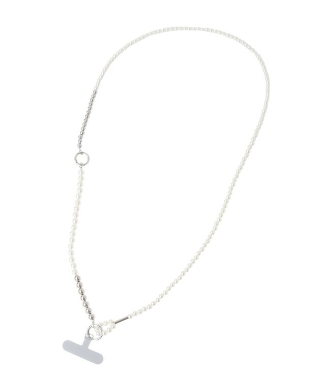 Green Parks ｅｖｅｒｙ　ｗａｌｋ．３ＷＡＹパールスマホショルダー Silver