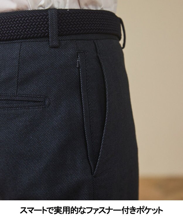 GOTAIRIKU 仕事で着られる 秋冬の綿パン【吸湿発熱/ストレッチ】ソフトサーモ ストレッチコットンパンツ ネイビー系8