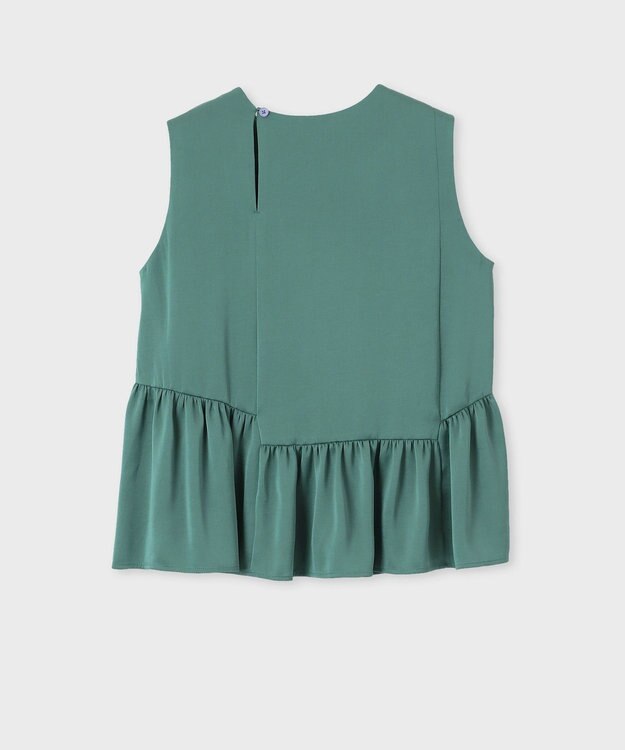 Paul Smith アシンメトリー ノースリーブ ブラウス フォレストグリーン