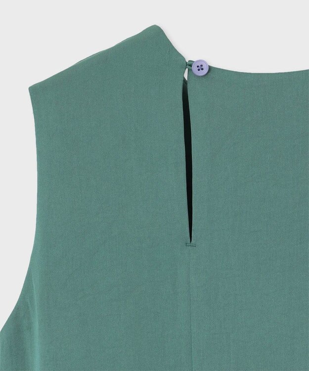 Paul Smith アシンメトリー ノースリーブ ブラウス フォレストグリーン