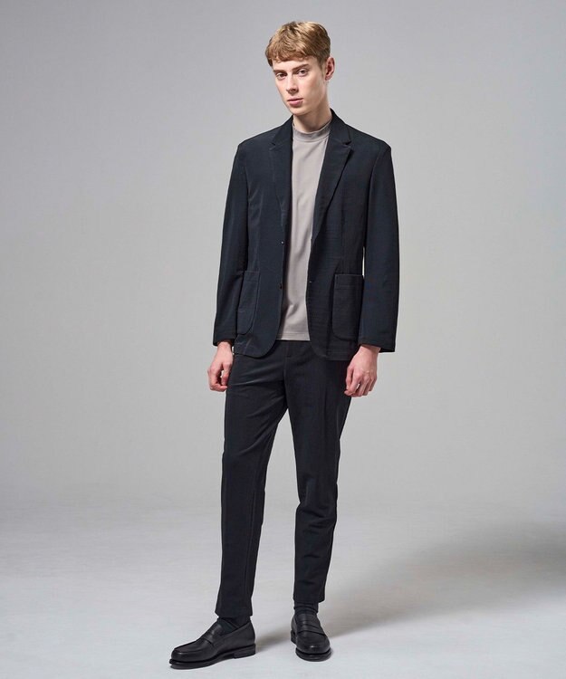 JOSEPH HOMME 【新素材】トリコードレーンストレッチ　ドロスト付テーパードパンツ / PEGG CONVERTIBLE ブラック系