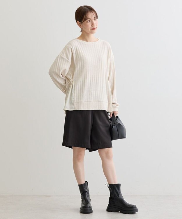 Green Parks ベロアドッキングプルオーバー Ivory