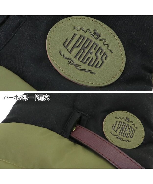 PET PARADISE J.PRESS バイカラーベスト 《カーキ》 中型犬 グリーン