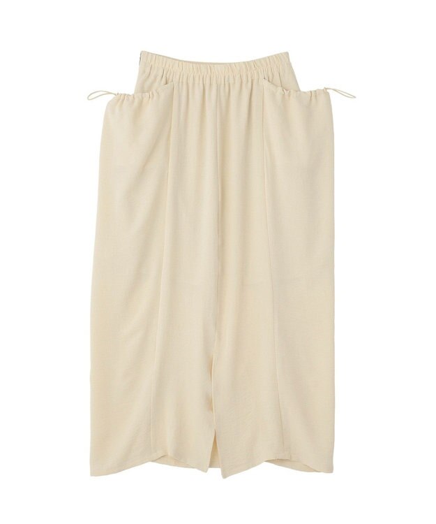 CRAFT STANDARD BOUTIQUE ドレープポケットデザインスカート Beige