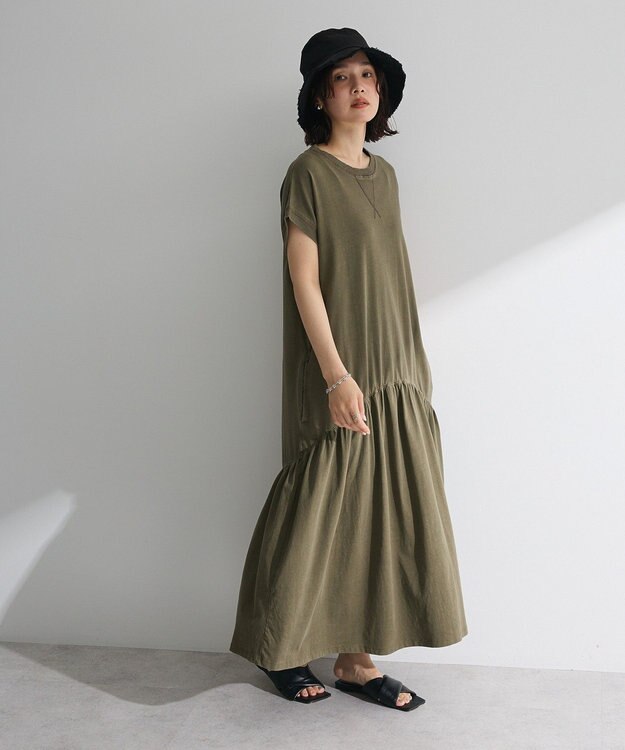 Green Parks ・ＳＵＧＡＲ　ＳＰＯＯＮ　フレンチギャザーカットワンヒ Khaki