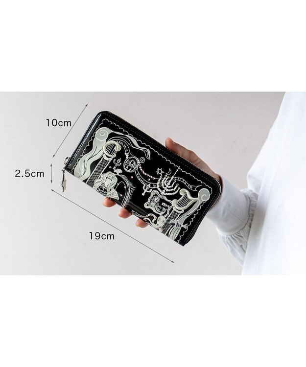 tsumori chisato CARRY マーメイドルーム ラウンドファスナー長財布 ブラック