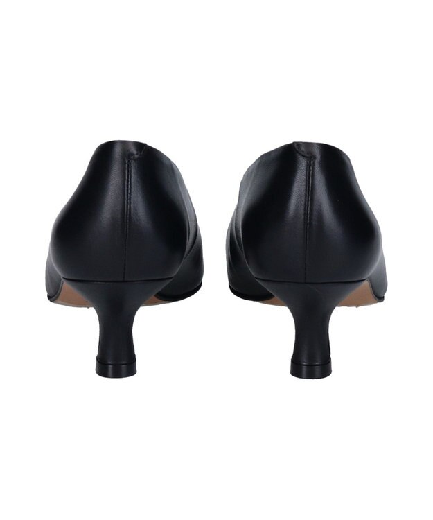 INTER-CHAUSSURES 【ANGEL ALARCON】ポインテッドトウディープカットパンプス ブラック