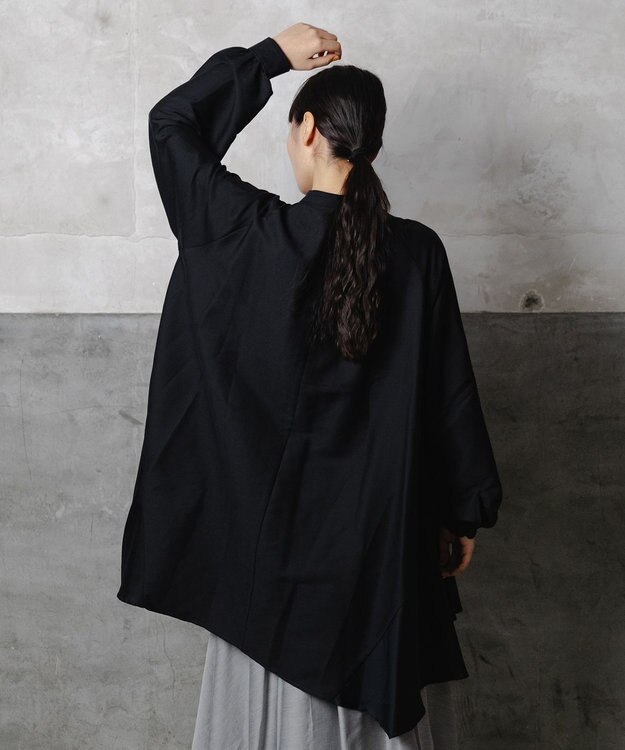 POLS リバーシブルドビー チュニック ブラック