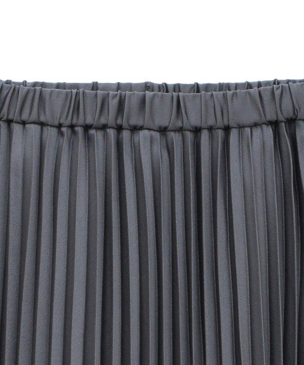 AMERICAN HOLIC サテンプリーツスカート Charcoal Gray