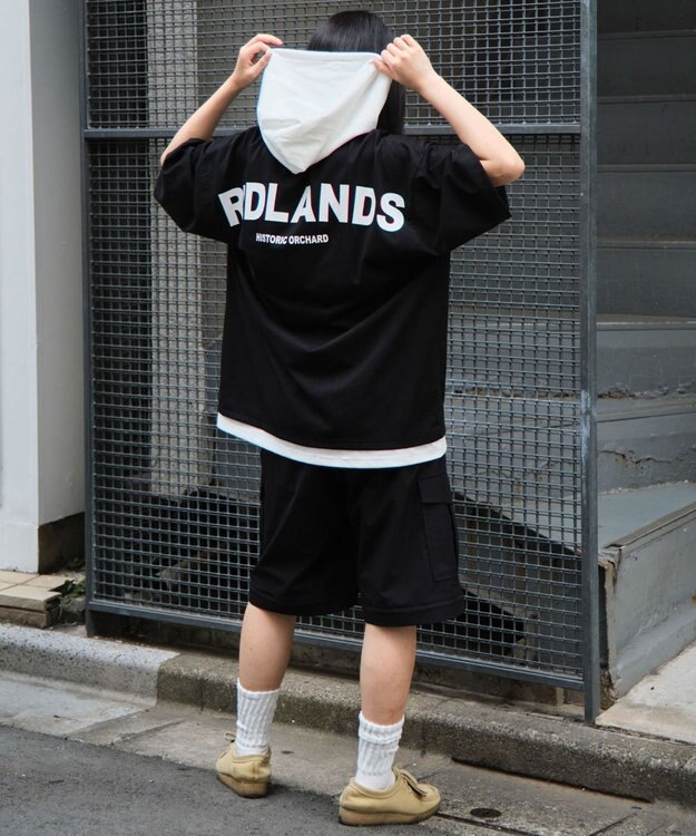 WEGO 【接触冷感/ユニセックス着用ITEM】エンボスロゴグラフィックTPK（SS） ブラック