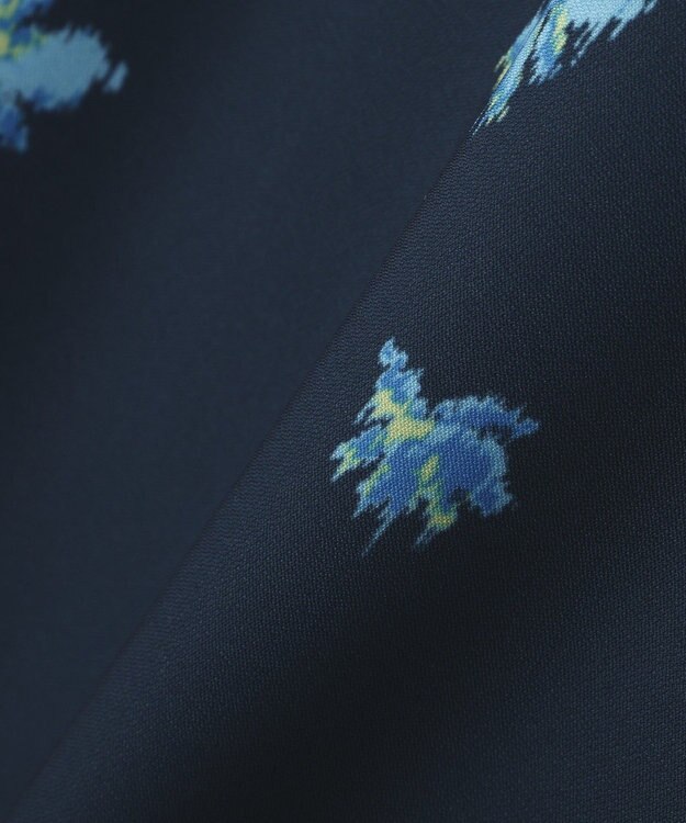 CRAFT STANDARD BOUTIQUE ボタニカルプリントオープンカラーシャツ Navy