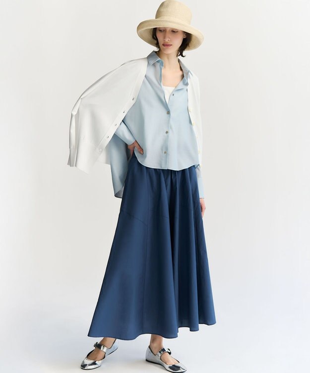 23区 ペーパーブレード エッジアップ ハット アイボリー系