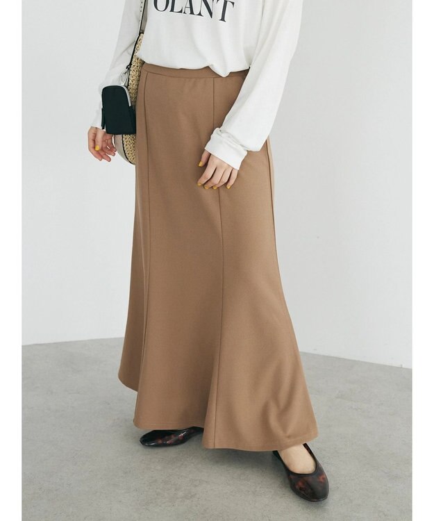 CRAFT STANDARD BOUTIQUE カットジョーゼットスカート Mocha