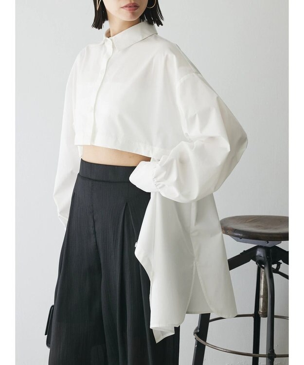 Green Parks AnriettMusee ２ＷＡＹオーバーサイズシャツ Off White