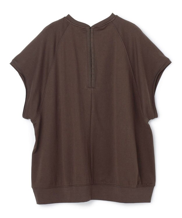 UNFILO L ライトウェイト スリーブレス スウェット ブラウン