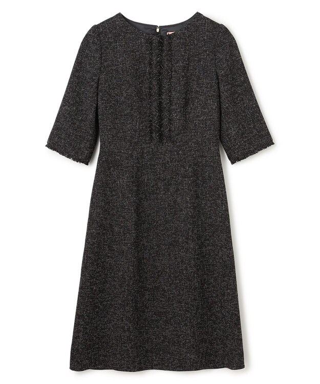 TOCCA 【洗える・消臭】MIST TWEED ドレス ブラック系5
