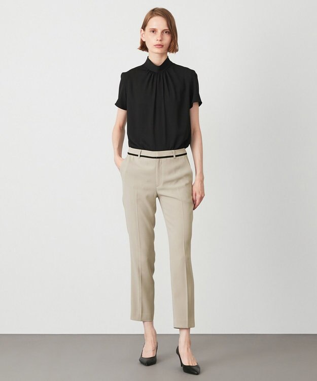 BEIGE， 【L-size】EVA / ハイネックブラウス Black