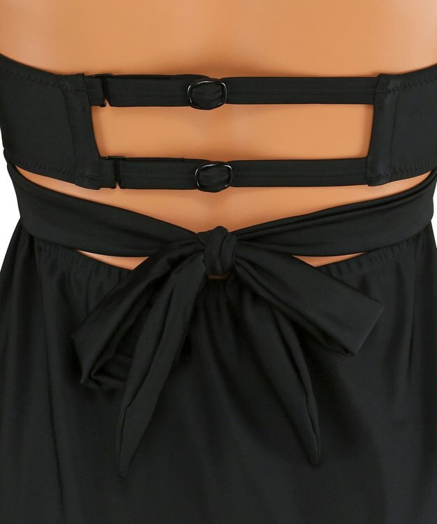 San-ai Resort（三愛水着楽園） ワコール定番商品カップ使用、GHIカップの大きなお胸に対応【グラマラスフィット】クロスワイヤーAライン水着　11EF-ML・13GHI-L LL ブラック