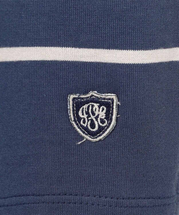 J.PRESS LADIES バスクボーダー カットソー ブルーグレー×グレージュ