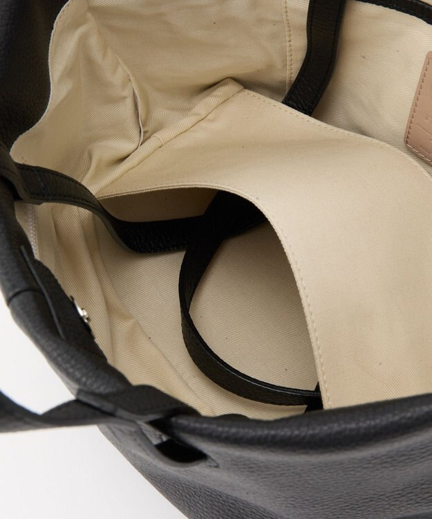 russet レザーダブルハンドルミニトート(CE-1638) Black