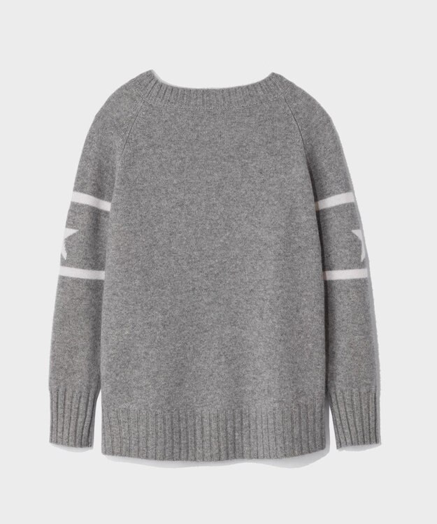 GRACE CONTINENTAL カシミヤレタードトップ グレー