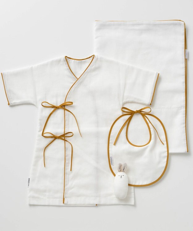 京和晒綿紗 【BABY】新生児ギフトセット マスタードバイアス