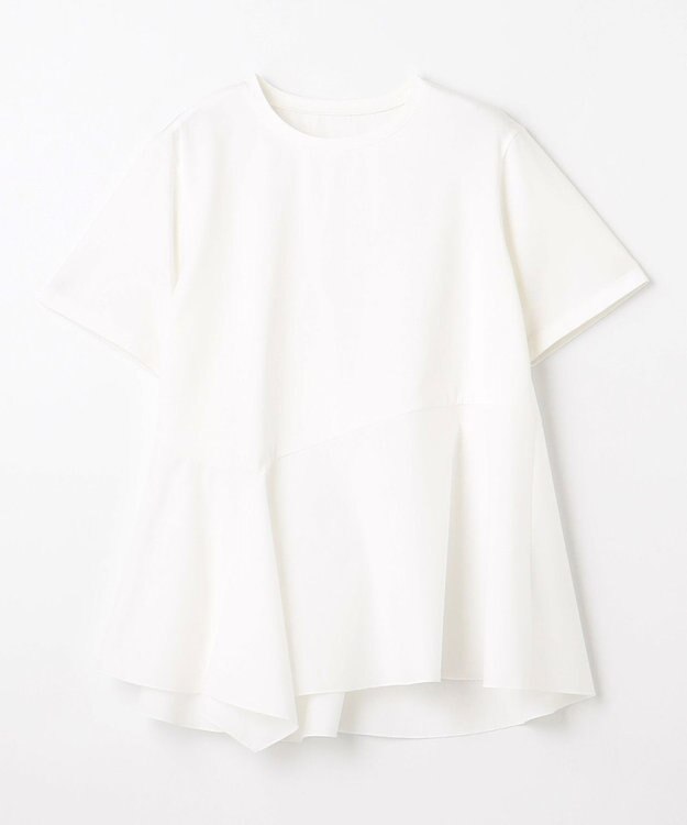 ANY L 【洗濯機可】コンビネーションイレヘムカットソー オフホワイト