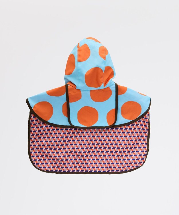 COQ DOTS CROSS ドッグポンチョ レインコート スカイブルー