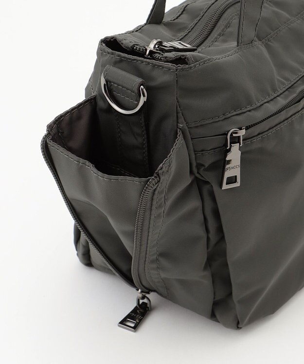 Y'SACCS 【Y’SACCS vous et】サイドジップ2WAYミニトート ダークグレー