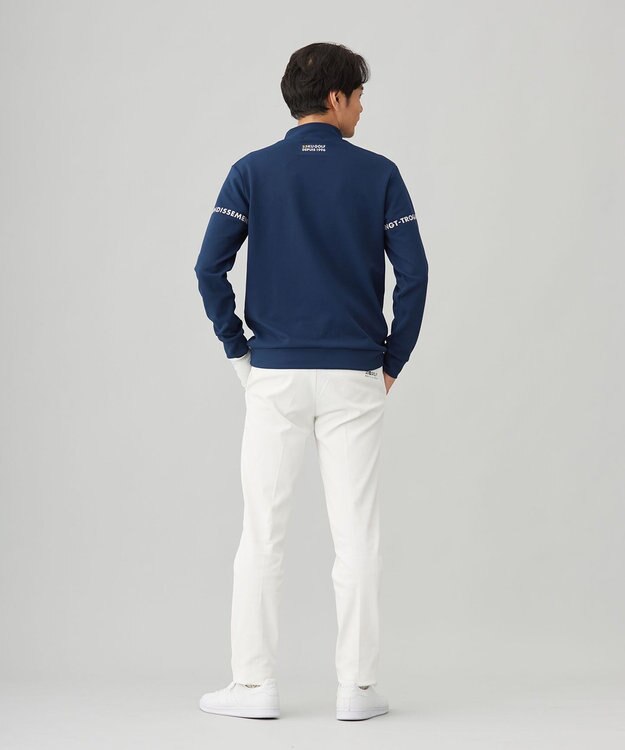 23区GOLF 【MEN】ストレッチモックネックシャツ ネイビー系