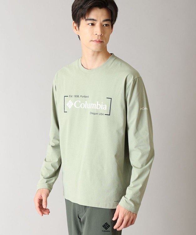 Columbia Columbia/ ライトキャニオングラフィックロングスリーブTシャツ /コロンビア Safari